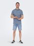 Jeansshorts mit Umschlag und Five-Pocket-Design