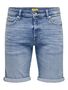 Jeansshorts mit Umschlag und Five-Pocket-Design