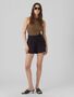 Paperbag Shorts mit elastischem Bund und Crepe Textur