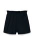Paperbag Shorts mit elastischem Bund und Crepe Textur