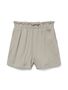 Paperbag Shorts mit elastischem Bund und Crepe Textur