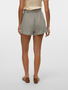 Paperbag Shorts mit elastischem Bund und Crepe Textur