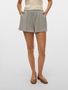 Paperbag Shorts mit elastischem Bund und Crepe Textur