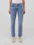 Gerade High-Waist Jeans Hose mit Five-Pocket-Style