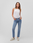 Gerade High-Waist Jeans Hose mit Five-Pocket-Style