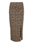 Eleganter Midirock mit Raffung und seitlichem Schlitz