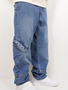 Cargo Baggy Jeans mit Taschen und DADA Stitch