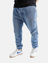 Cargo Jogger Jeans Light Blue Denim mit Anti-Fit Schnitt