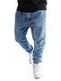 Cargo Jogger Jeans Light Blue Denim mit Anti-Fit Schnitt
