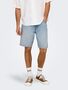 Sommerliche Denim Bermuda -Shorts mit Umschlag