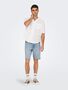 Sommerliche Denim Bermuda -Shorts mit Umschlag