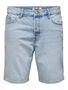 Sommerliche Denim Bermuda -Shorts mit Umschlag