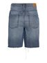 Bermuda Jeansshorts mit ausgefranstem Saum