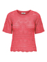 Geh�keltes Kurzarm-T-Shirt mit geometrischem Muster