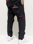 Cargo Baggy Jeans mit Logo Stitching Worker Slim Denim
