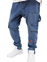 Cargo Baggy Jeans mit Logo Stitching Worker Slim Denim