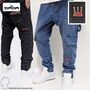 Cargo Baggy Jeans mit Logo Stitching Worker Slim Denim