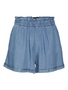 Elastischer Bund Denim Shorts mit Seitentaschen