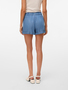 Elastischer Bund Denim Shorts mit Seitentaschen