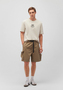 Bermuda Cargo Shorts mit elastischem Bund 