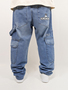 Worker Cargo Baggy Jeans mit Taschen und Stitching