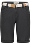 Stretch Twill Bermuda Shorts mit G�rtel und Spitze