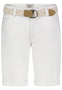 Stretch Twill Bermuda Shorts mit G�rtel und Spitze