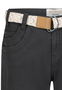 Stretch Twill Bermuda Shorts mit G�rtel und Spitze