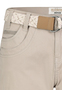 Stretch Twill Bermuda Shorts mit G�rtel und Spitze