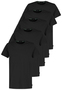 5er-Pack Basic Kurzarm T-Shirts, Rundhals