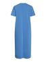 Elegantes Midi-T-Shirt-Kleid mit Rundhalsausschnitt