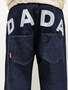 Baggy Fit Jeans mit DADA Stickerei Raw Indigo
