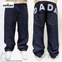 Baggy Fit Jeans mit DADA Stickerei Raw Indigo