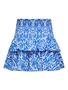 Gemusterte R�schen-Minirock mit Gummizug