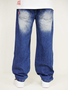 Baggy Denim Jeans mit Dada Logo und Used Look