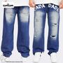 Baggy Denim Jeans mit Dada Logo und Used Look