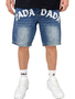 Loose Fit Baggy Jeans Shorts mit Frontlogo