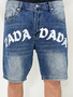 Loose Fit Baggy Jeans Shorts mit Frontlogo