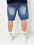 Loose Fit Baggy Jeans Shorts mit Frontlogo