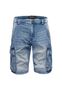 Cargoshorts aus Denim mit Waschung und Stretch A&S