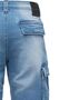 Cargoshorts aus Denim mit Waschung und Stretch A&S