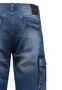Cargoshorts aus Denim mit Waschung und Stretch A&S