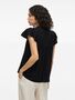 Kurzarm Bluse mit R�schen und Spitzendetails