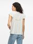 Kurzarm Bluse mit R�schen und Spitzendetails