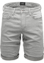 Stretch Denim Bermuda Shorts mit Umschlag und 5-Pocket-Design A&S