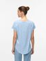 Legere Shirt Bluse Rundhals mit kurzen �rmeln
