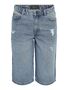 Modische Jeansshorts mit zerrissenen Details in Kniel�nge