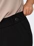 Elegante 3/4 Hose mit elastischem Bund und G�rtelschlaufen