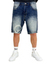 Loose Fit Jeans Shorts mit Coin Crown Design