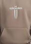 Oversize Hoodie Print �rmeltasche K�ngurutasche Kapuze